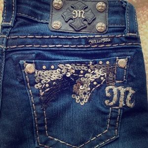 Size 25 miss me jeans- straight leg